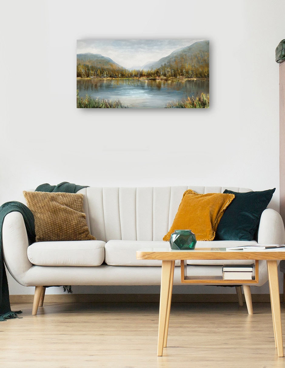 Cuadro decorativo Aguas Silenciosas Impresión En Lienzo técnica mixta Lagos 5