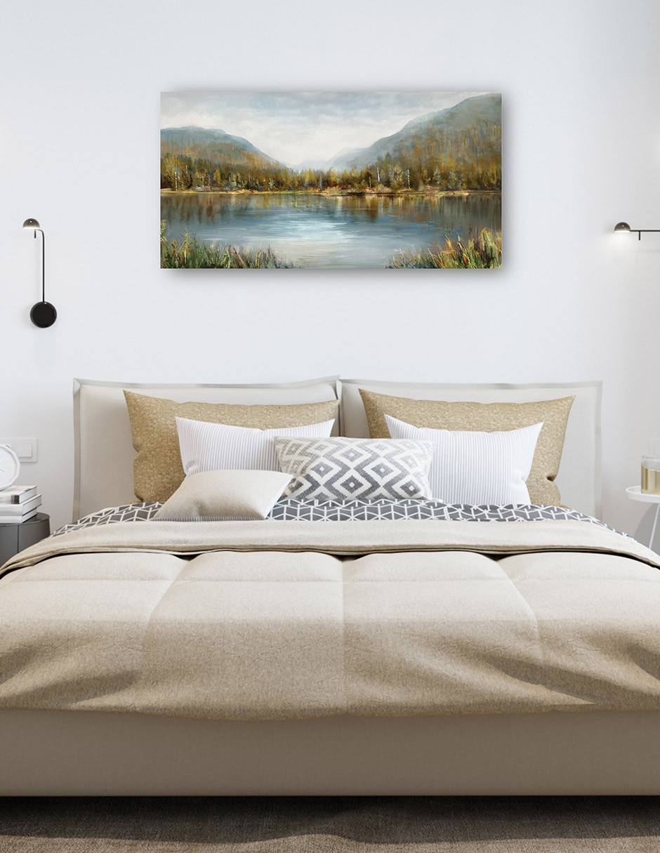Cuadro decorativo Aguas Silenciosas Impresión En Lienzo técnica mixta Lagos 6