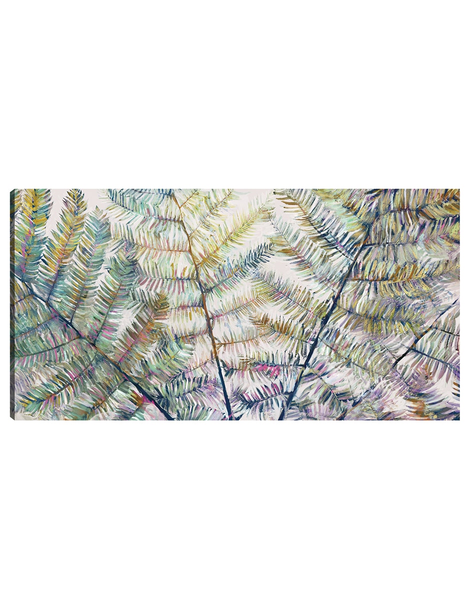 Cuadro decorativo Abanico Tropical Impresión En Lienzo técnica mixta Palmas Cuadro decorativo Abanico Tropical Impresión En Lienzo técnica mixta Palmas