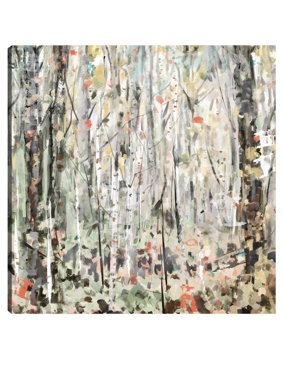 Cuadro decorativo Abedules Encantados Impresión En Lienzo técnica mixta Bosques