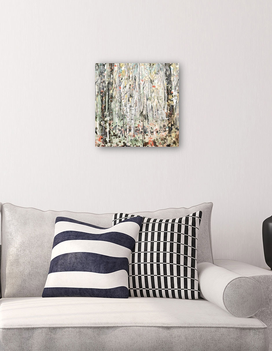 Cuadro decorativo Abedules Encantados Impresión En Lienzo técnica mixta Bosques 4