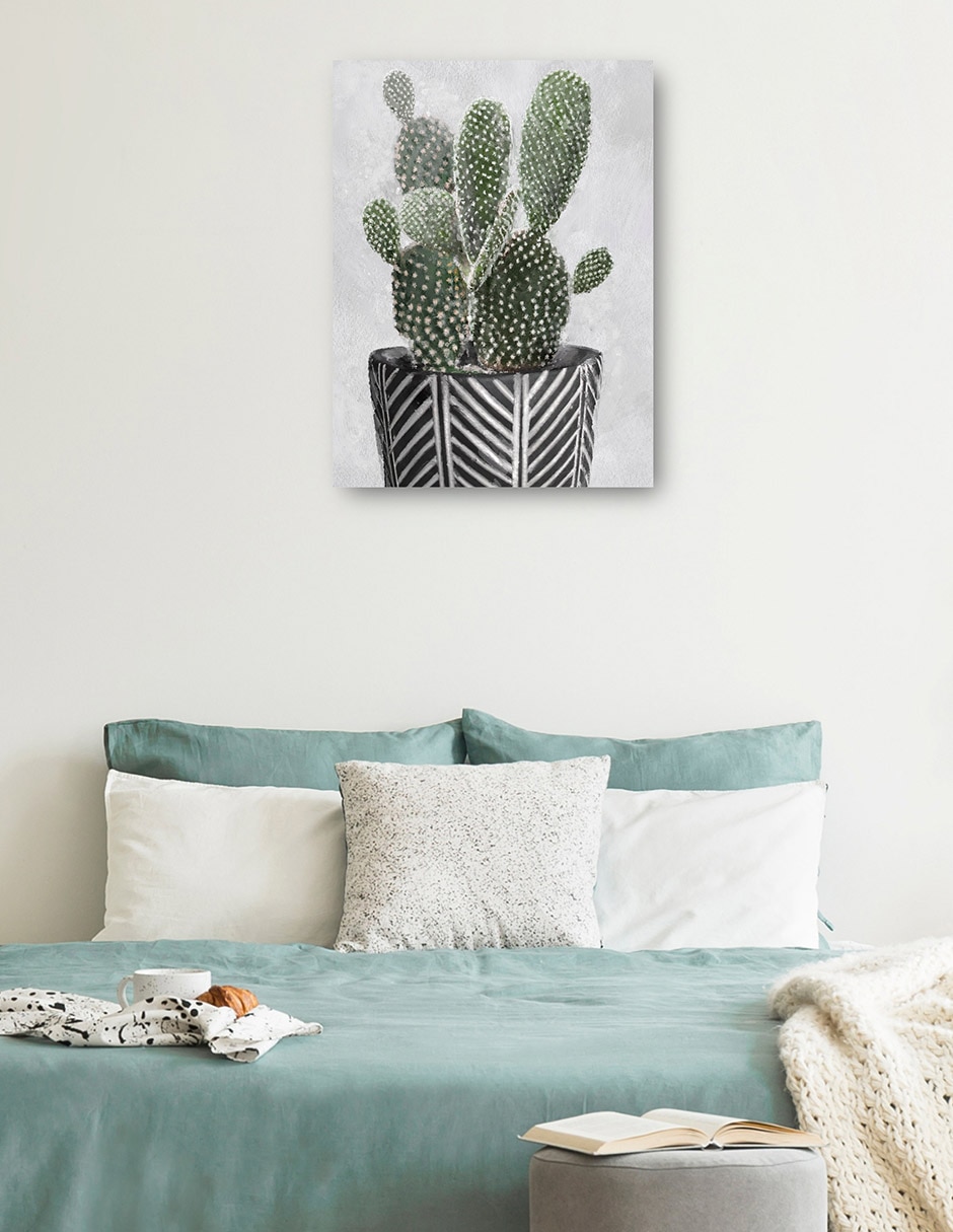 Cuadro decorativo Ambiente Tribal Ii Impresión En Lienzo técnica mixta Macetas 3