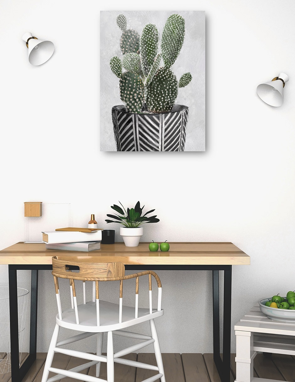 Cuadro decorativo Ambiente Tribal Ii Impresión En Lienzo técnica mixta Macetas 4