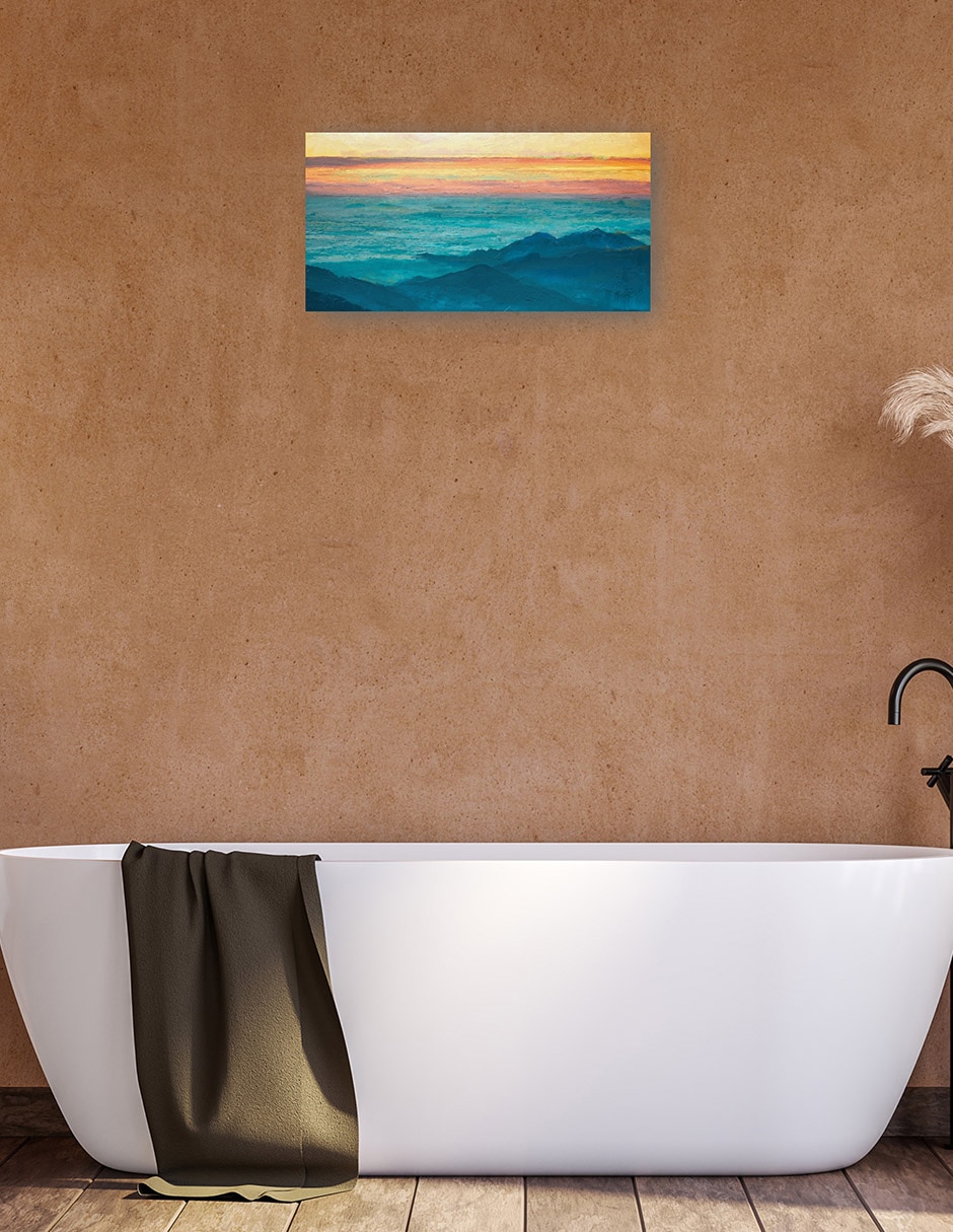 Cuadro decorativo Alto Natural Ii Impresión En Lienzo técnica mixta Océanos 3