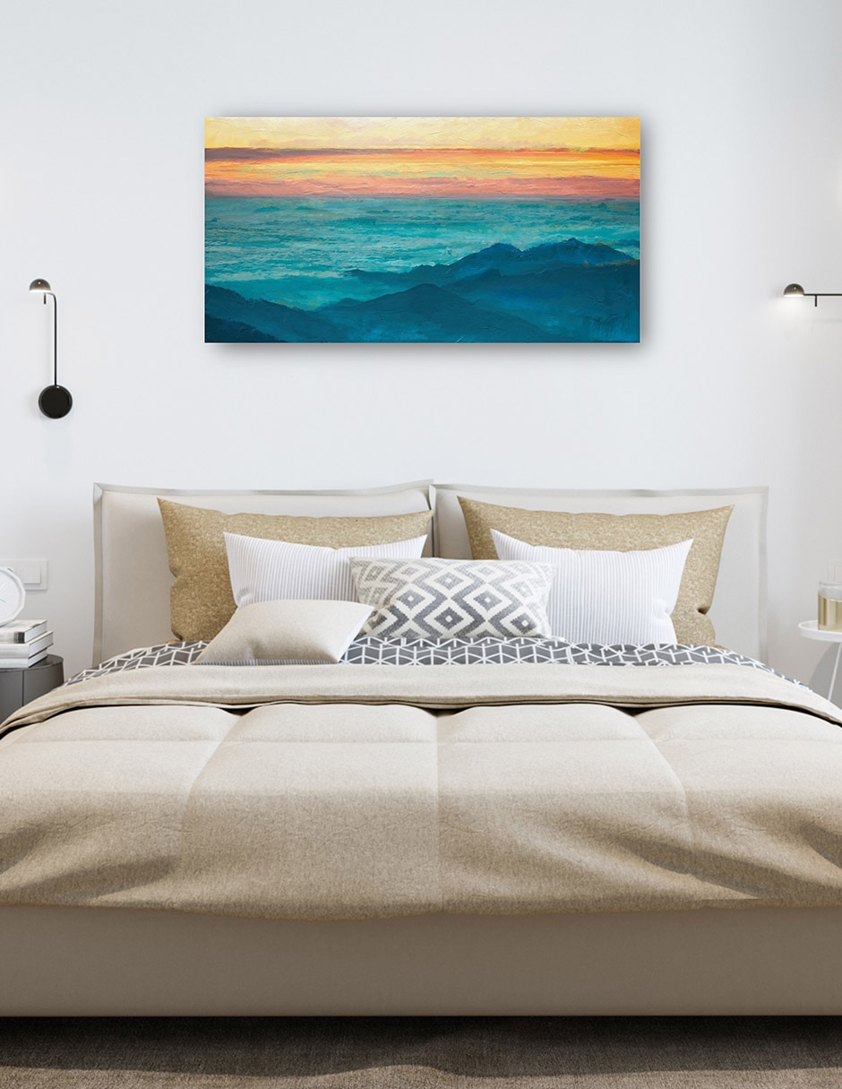 Cuadro decorativo Alto Natural Ii Impresión En Lienzo técnica mixta Océanos 6