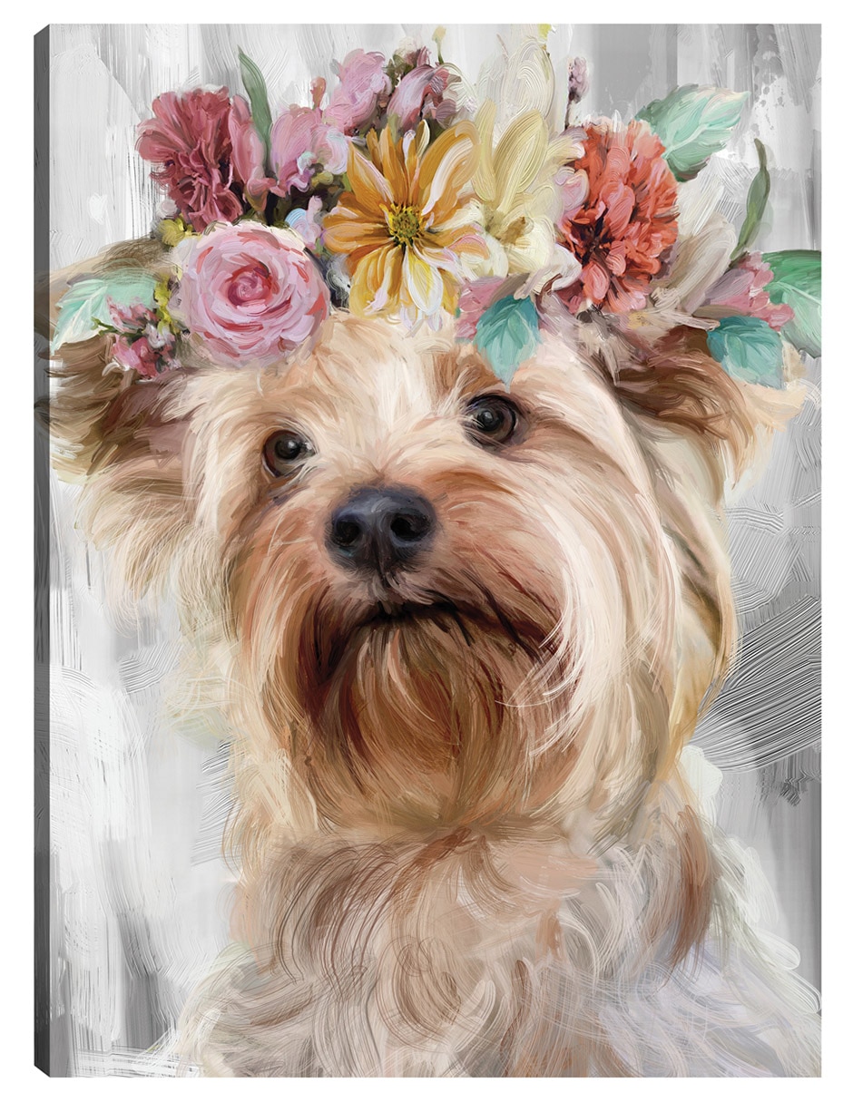 Cuadro decorativo El Poder De Las Flores Viii técnica mixta Animales Domésticos