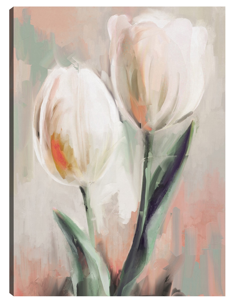 Cuadro decorativo Duetos De Tulipanes I técnica mixta Floración