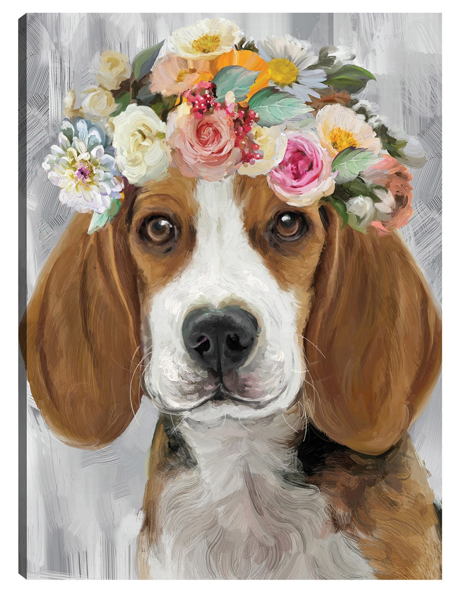 Cuadro decorativo El Poder De Las Flores Ix técnica mixta Animales Domésticos
