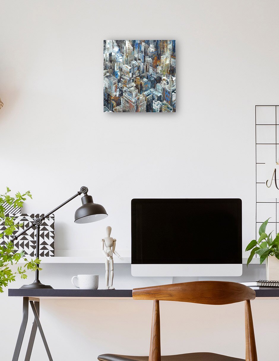Cuadro decorativo Elévate Por Encima técnica mixta Edificios 3