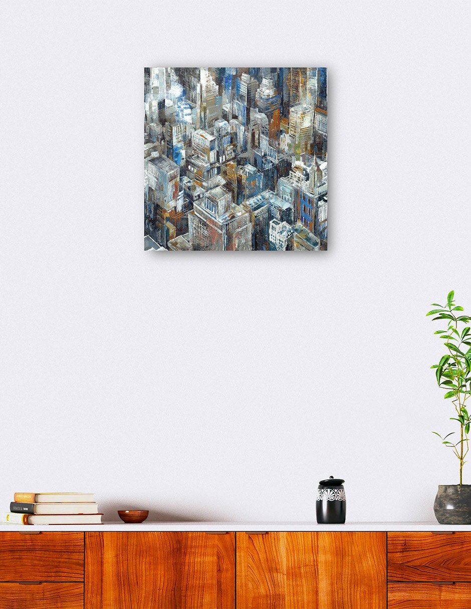 Cuadro decorativo Elévate Por Encima técnica mixta Edificios 6