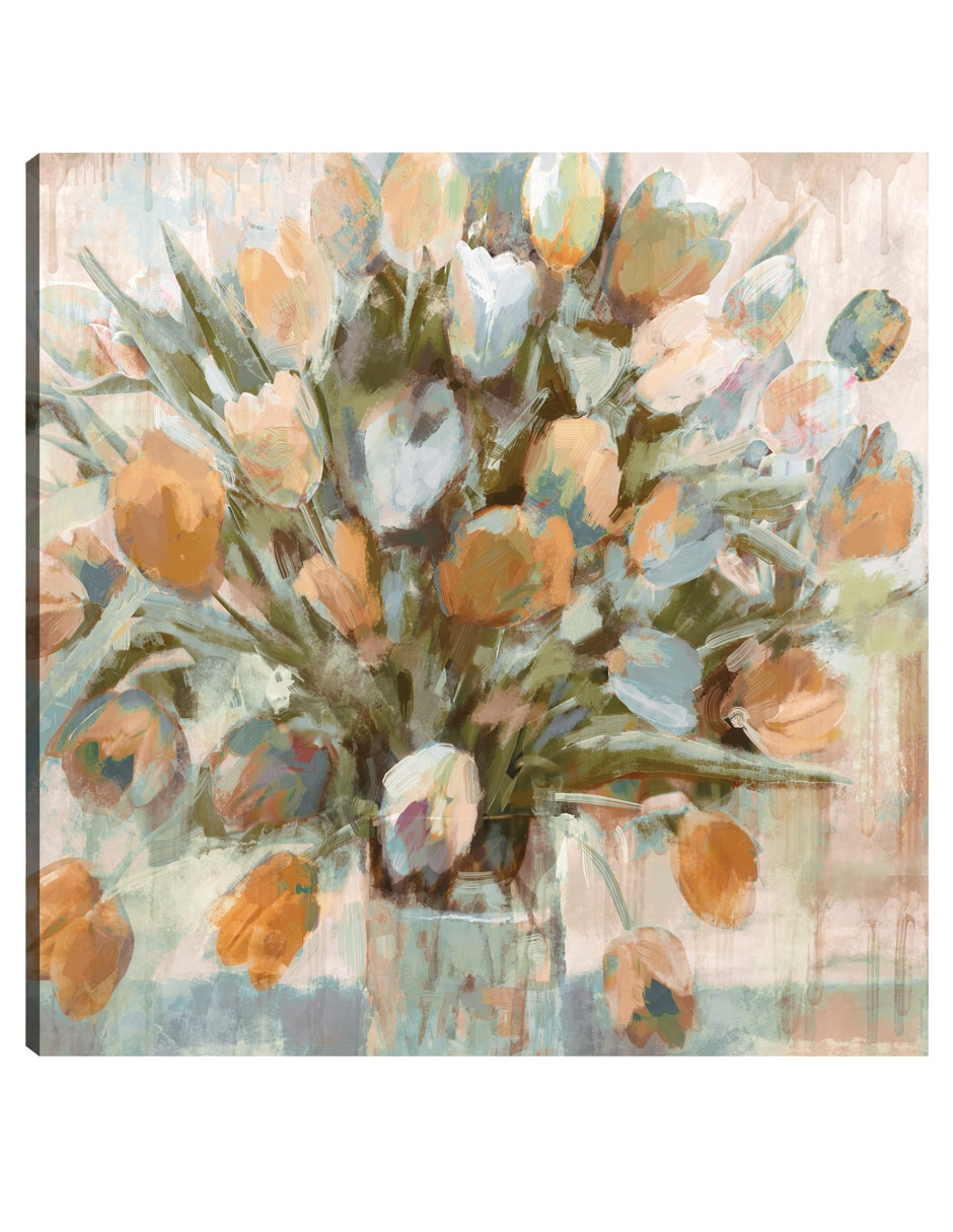Cuadro decorativo Espléndida Plaza Coral técnica mixta Floreros Cuadro decorativo Espléndida Plaza Coral técnica mixta Floreros