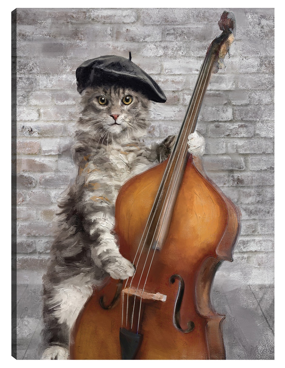 Cuadro decorativo Gatos De Jazz Iii técnica mixta Animales Domésticos Cuadro decorativo Gatos De Jazz Iii técnica mixta Animales Domésticos