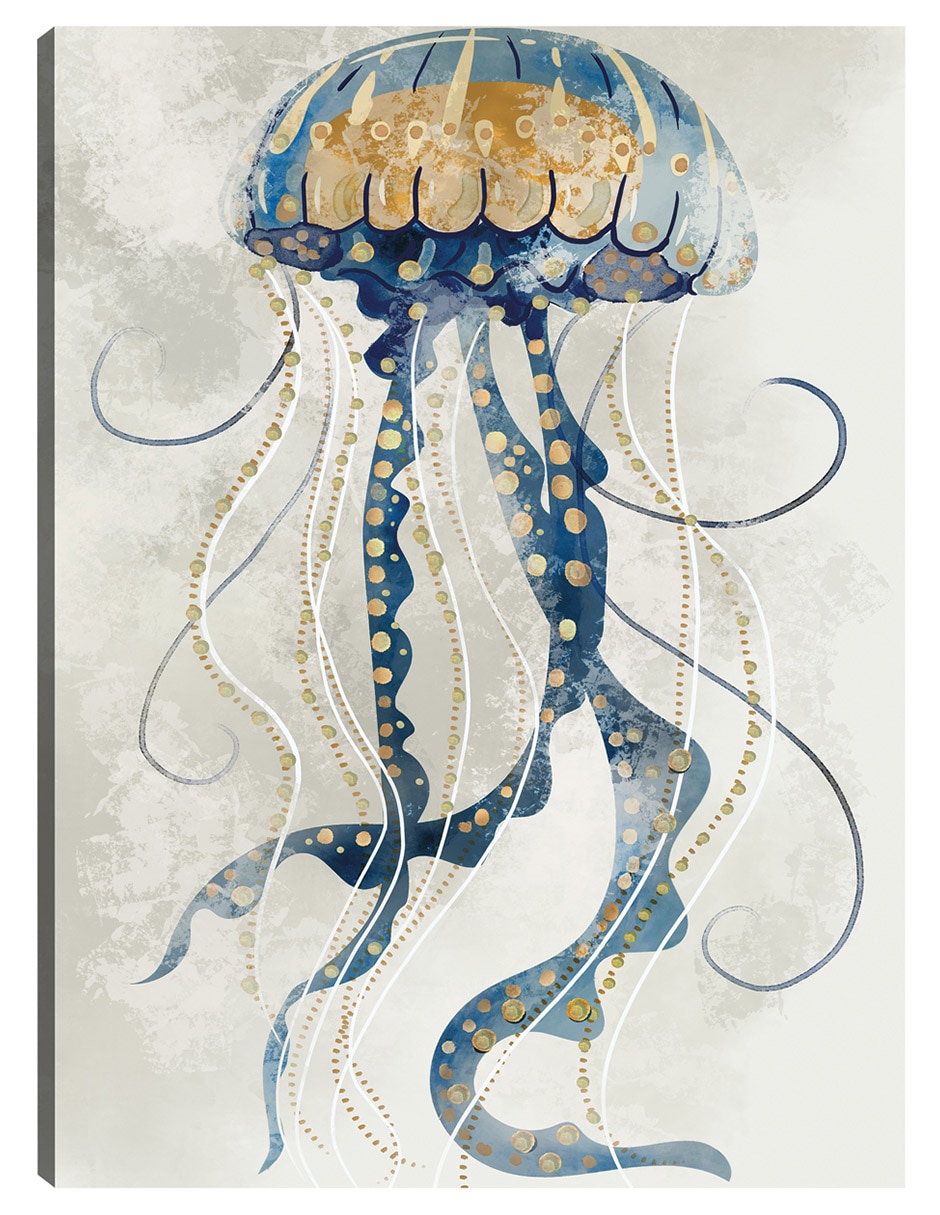 Cuadro decorativo Jaleas De Mar I técnica mixta Animales Marinos