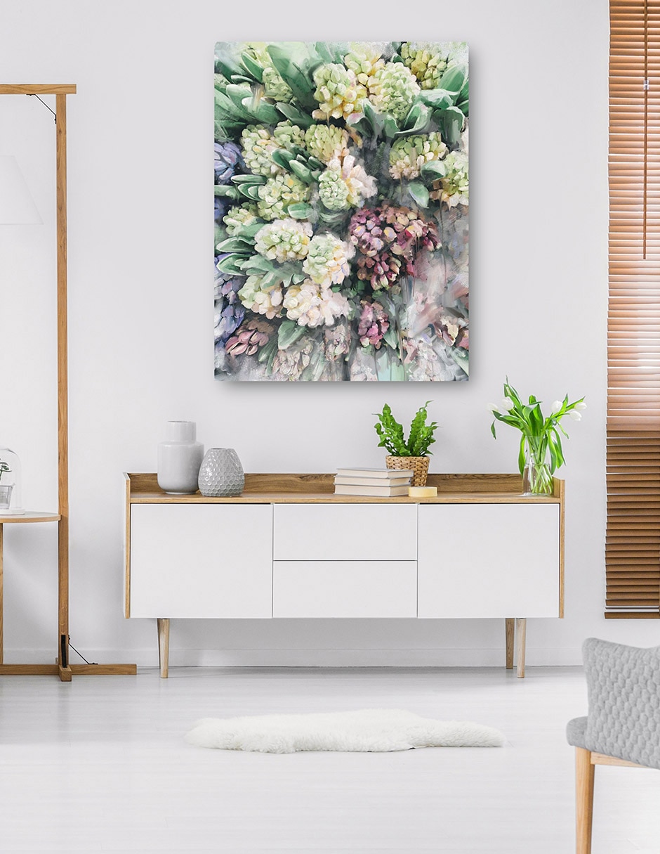 Cuadro decorativo Flores técnica mixta Arreglo Floral 6