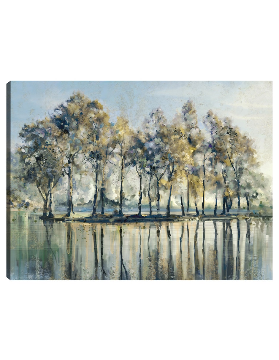 Cuadro decorativo Isla De Los Árboles técnica mixta Islotes Cuadro decorativo Isla De Los Árboles técnica mixta Islotes