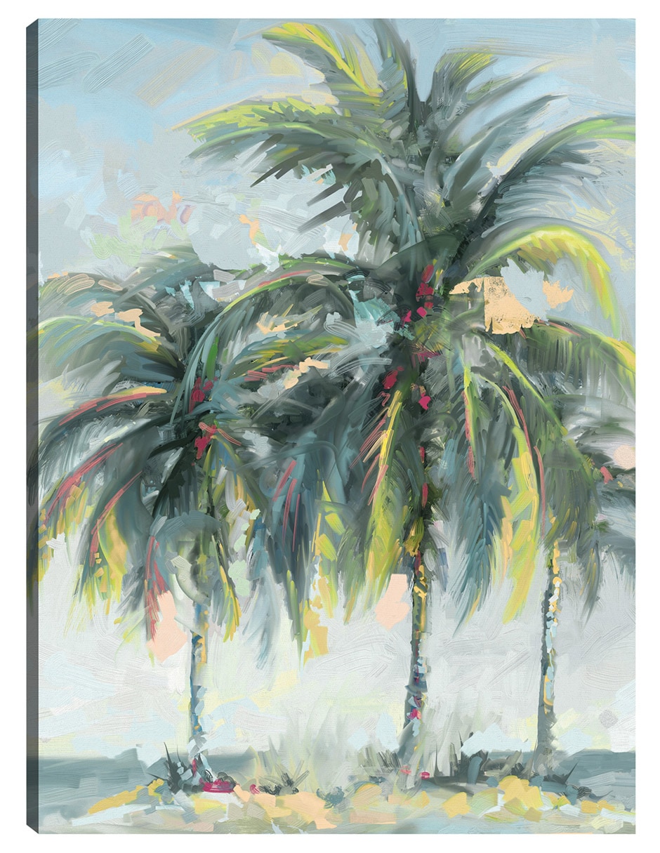 Cuadro decorativo Isla De Los Sueños Retrato Rec técnica mixta Palmeras Cuadro decorativo Isla De Los Sueños Retrato Rec técnica mixta Palmeras
