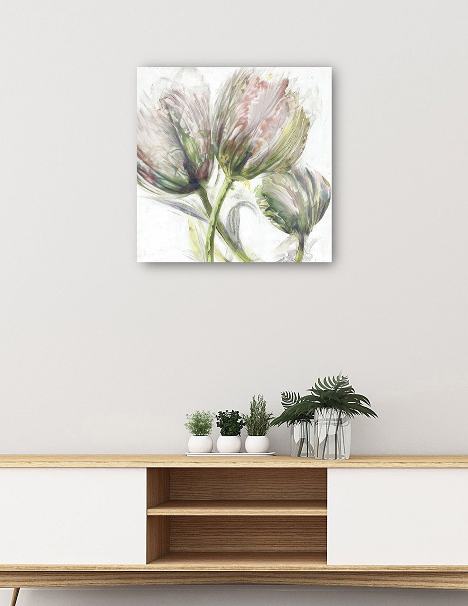 Cuadro decorativo Jardín Susurrante Ii técnica mixta Floración 5