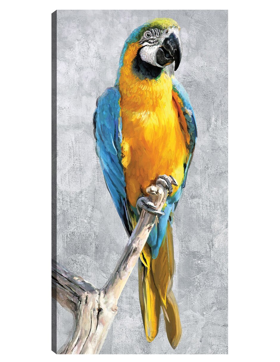 Cuadro decorativo Loros Tropicales I técnica mixta Aves Silvestres Cuadro decorativo Loros Tropicales I técnica mixta Aves Silvestres