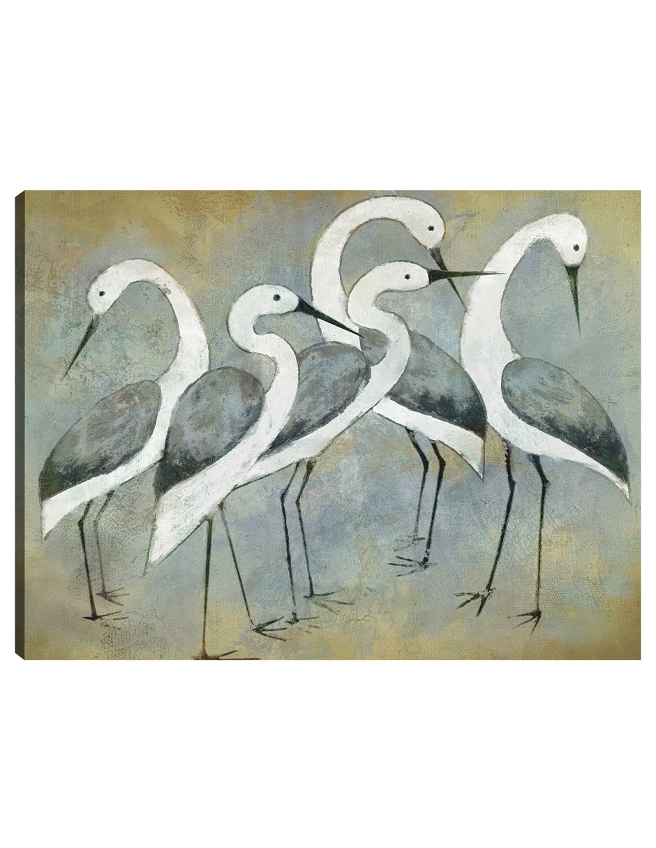 Cuadro decorativo Luz De Retrato De Grúa técnica mixta Aves Silvestres Cuadro decorativo Luz De Retrato De Grúa técnica mixta Aves Silvestres