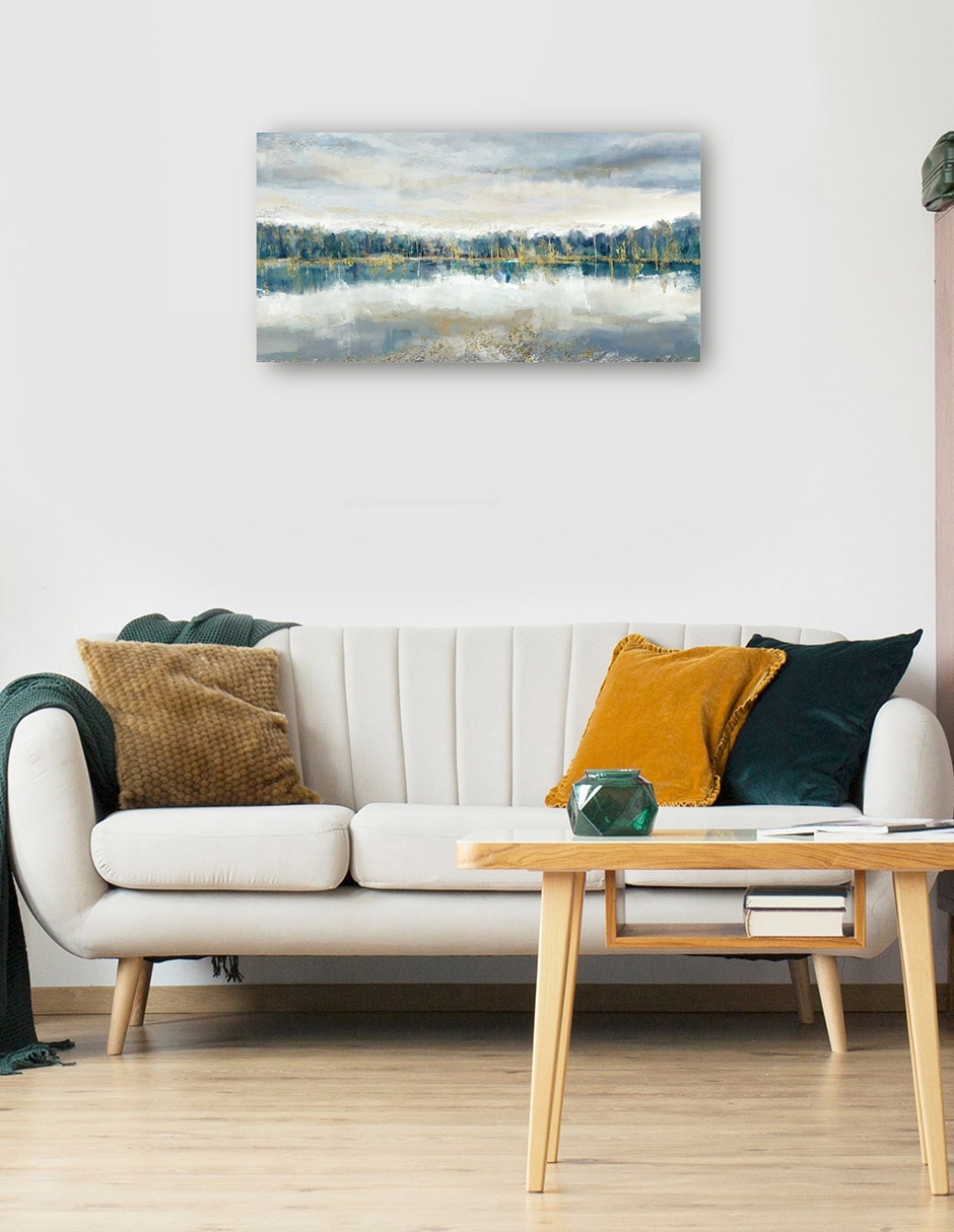Cuadro decorativo Lujo Junto Al Lago técnica mixta Lagos 5