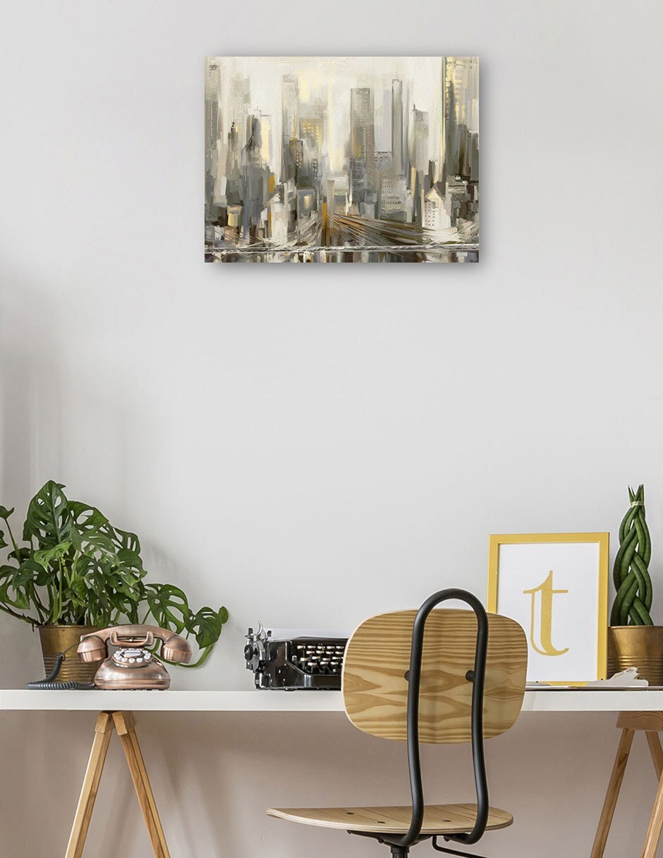 Cuadro decorativo Luces De La Ciudad técnica mixta Edificios 3