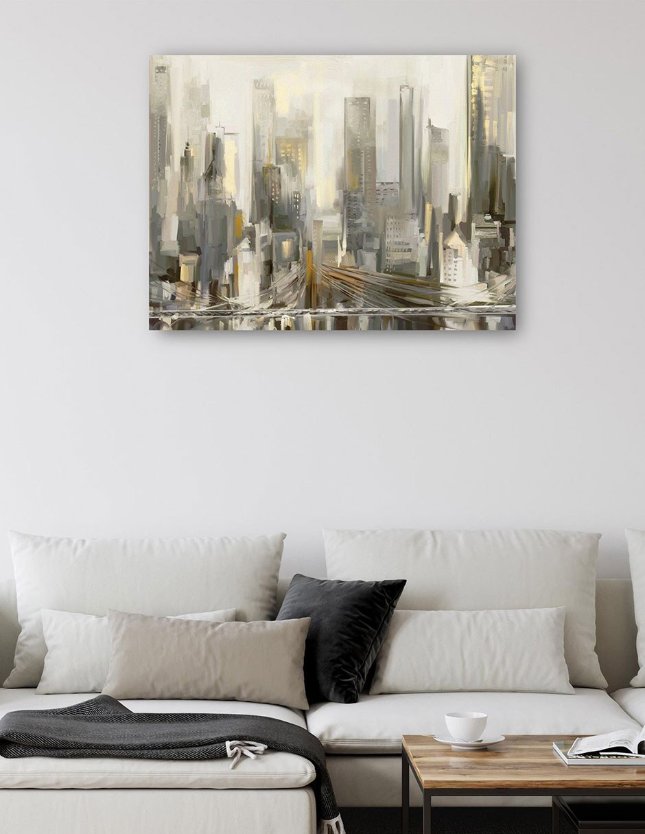 Cuadro decorativo Luces De La Ciudad técnica mixta Edificios 5