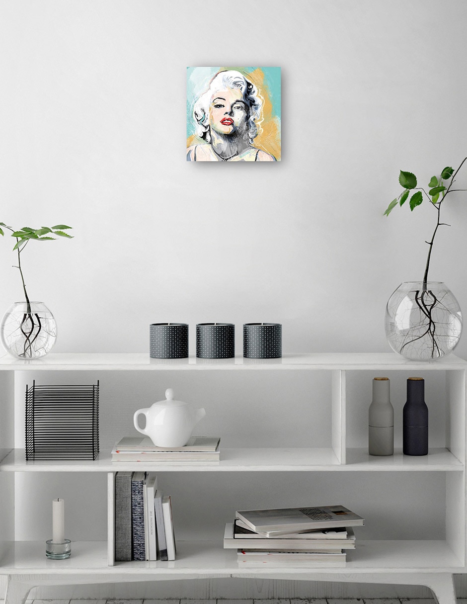 Cuadro decorativo Marilyn Retrato I técnica mixta Gente 2