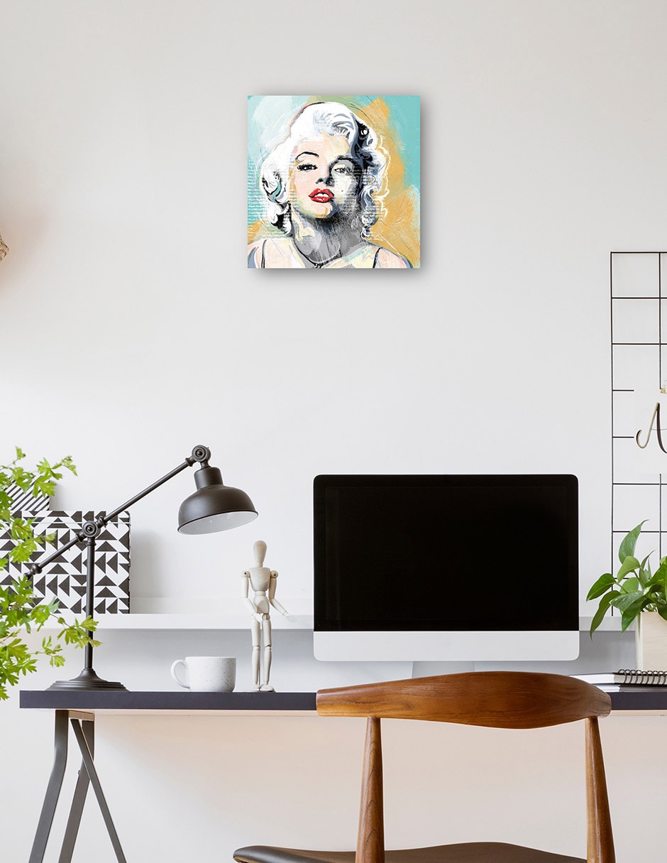 Cuadro decorativo Marilyn Retrato I técnica mixta Gente 3