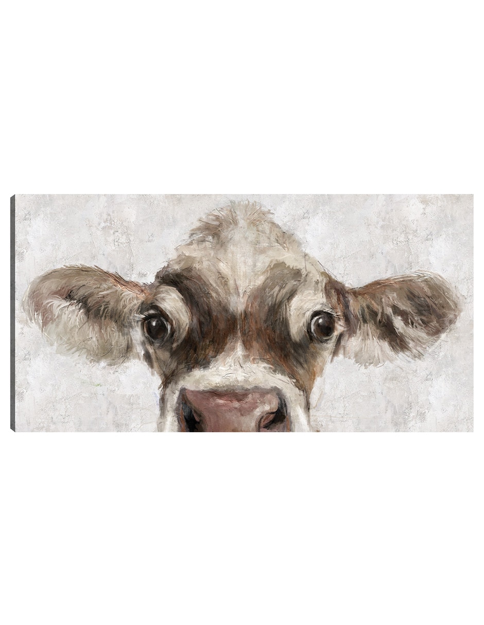 Cuadro decorativo Mirada De Vaca técnica mixta Animales Domésticos