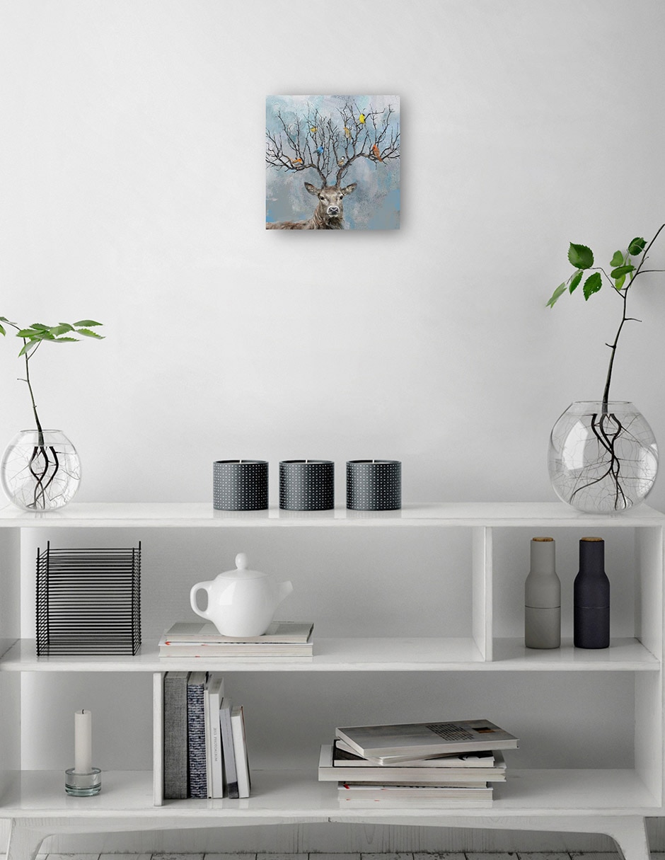 Cuadro decorativo Más Cercano Y Más Cercano I técnica mixta Vida Silvestre 2