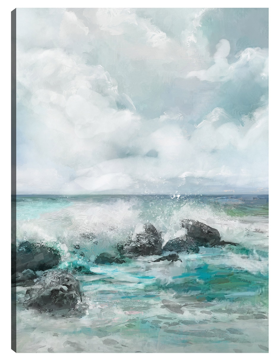 Cuadro decorativo Olas En La Costa técnica mixta Playas Cuadro decorativo Olas En La Costa técnica mixta Playas