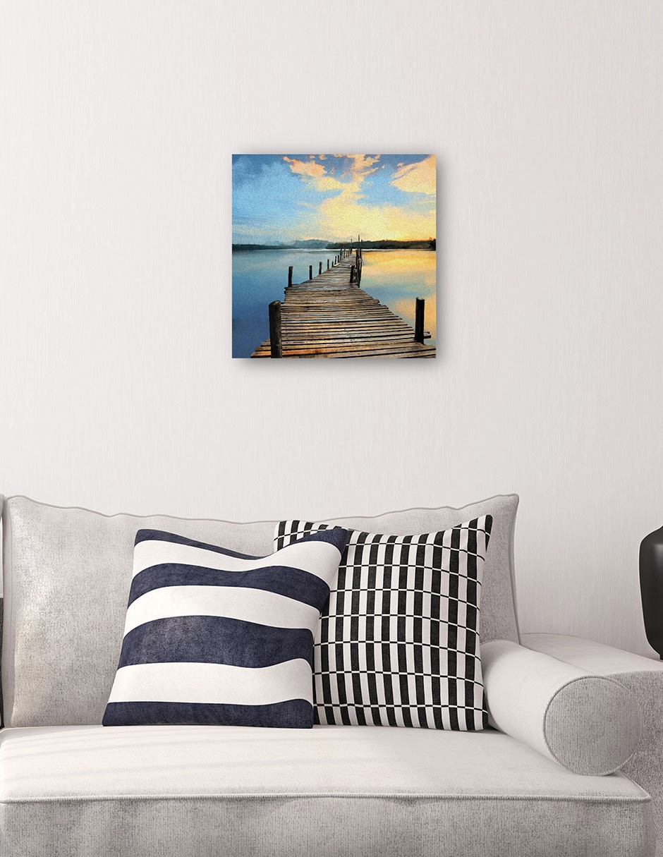 Cuadro decorativo Muelle Sun técnica mixta Muelles 4