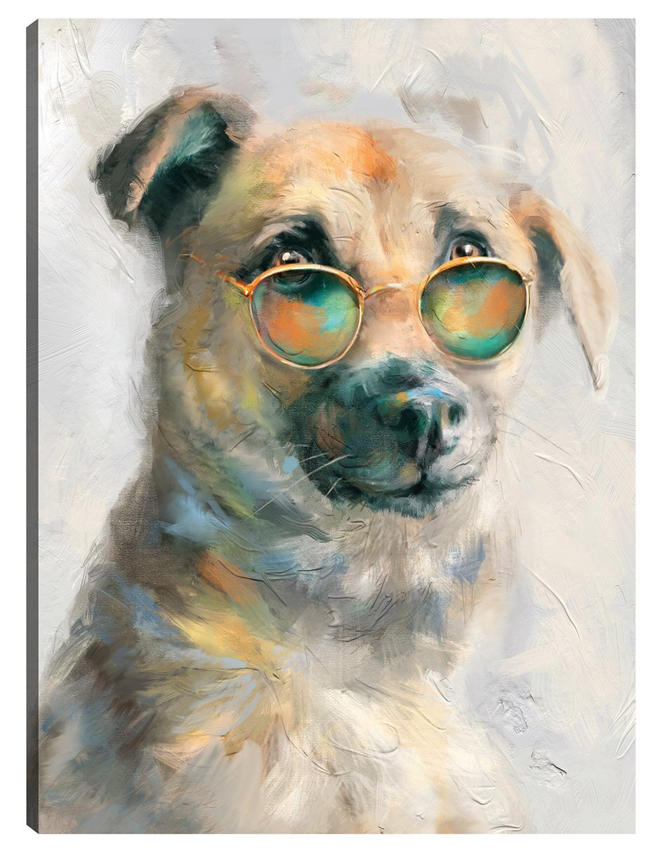 Cuadro decorativo Niños Geniales Iv técnica mixta Animales Domésticos