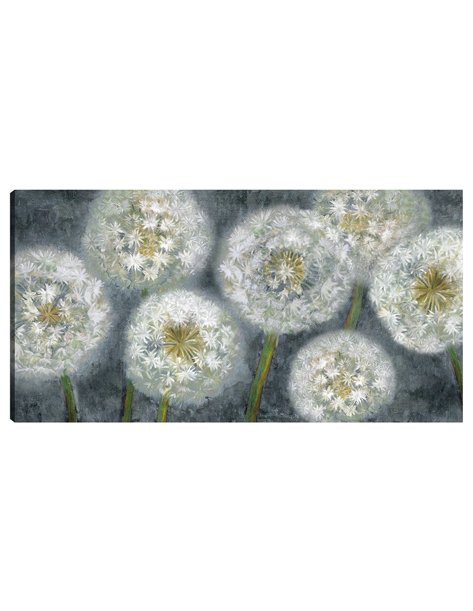 Cuadro decorativo Panel Azul Tres Deseos técnica mixta Floración