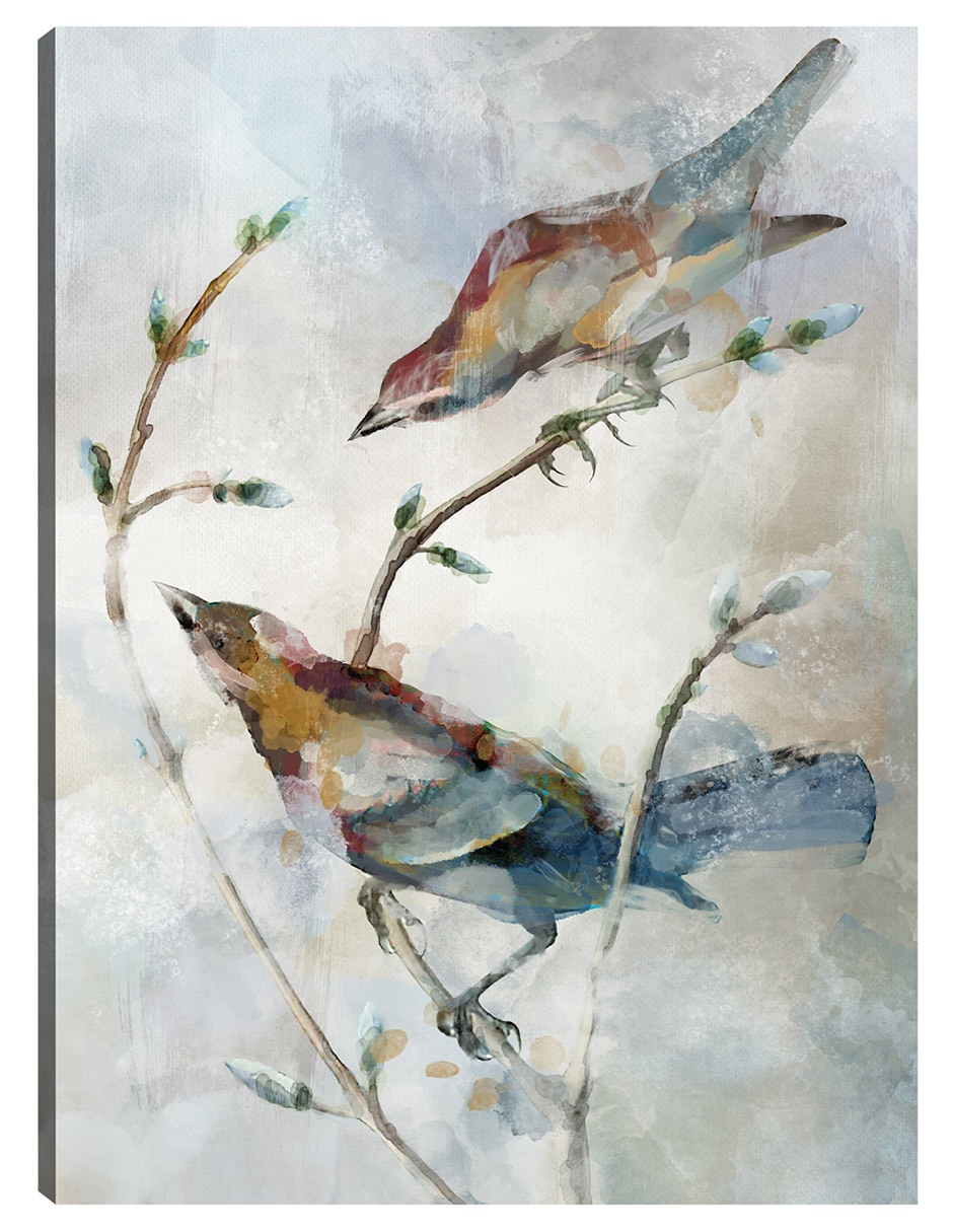 Cuadro decorativo Parejas Posadas I técnica mixta Aves Silvestres Cuadro decorativo Parejas Posadas I técnica mixta Aves Silvestres