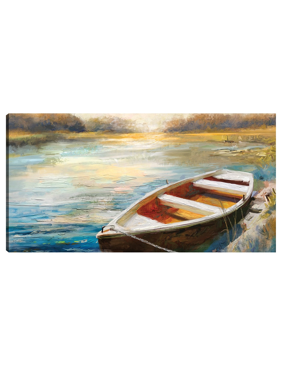 Cuadro decorativo Pausa Del Lago técnica mixta Lagos