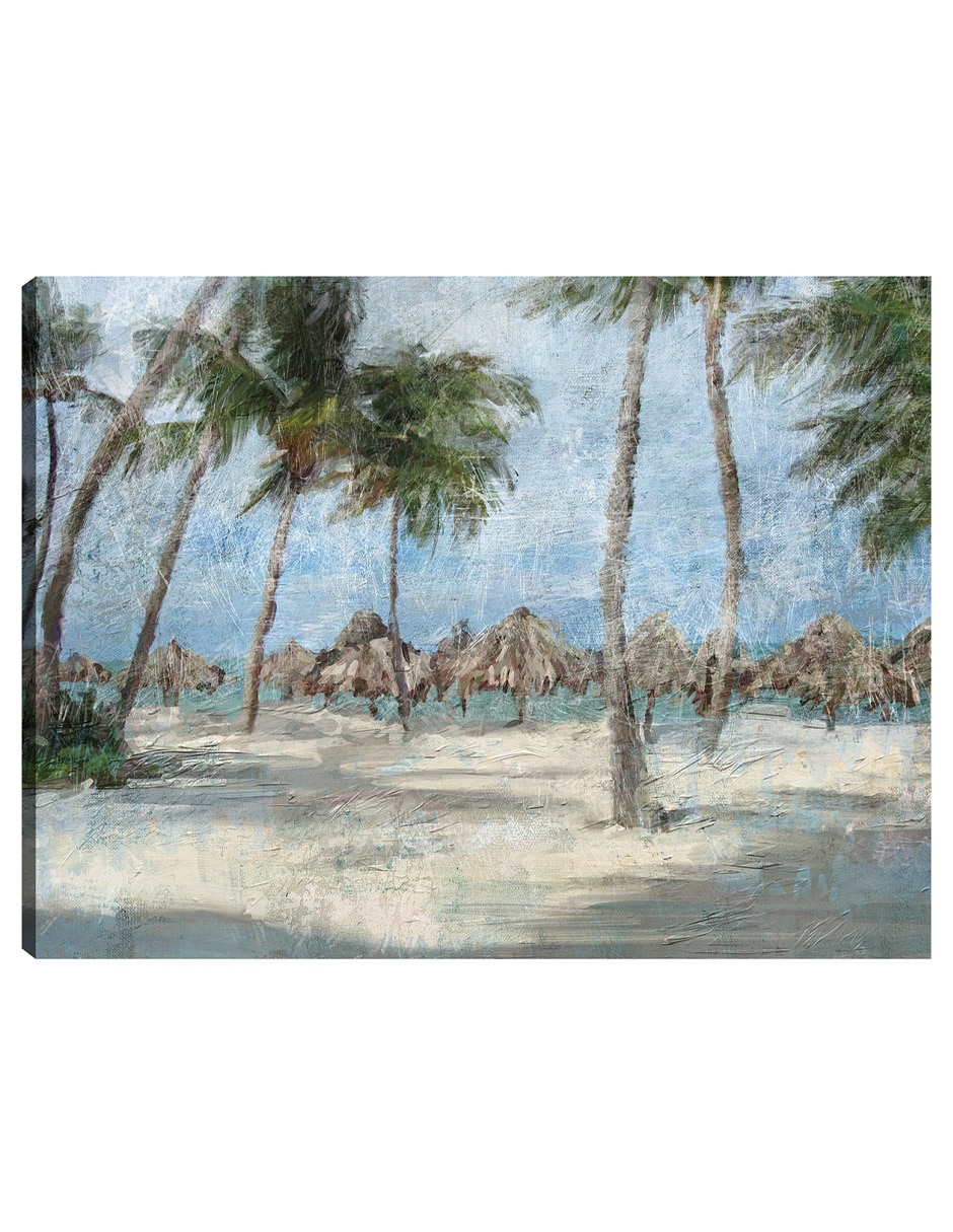 Cuadro decorativo Paseo Por La Playa técnica mixta Trópico Cuadro decorativo Paseo Por La Playa técnica mixta Trópico