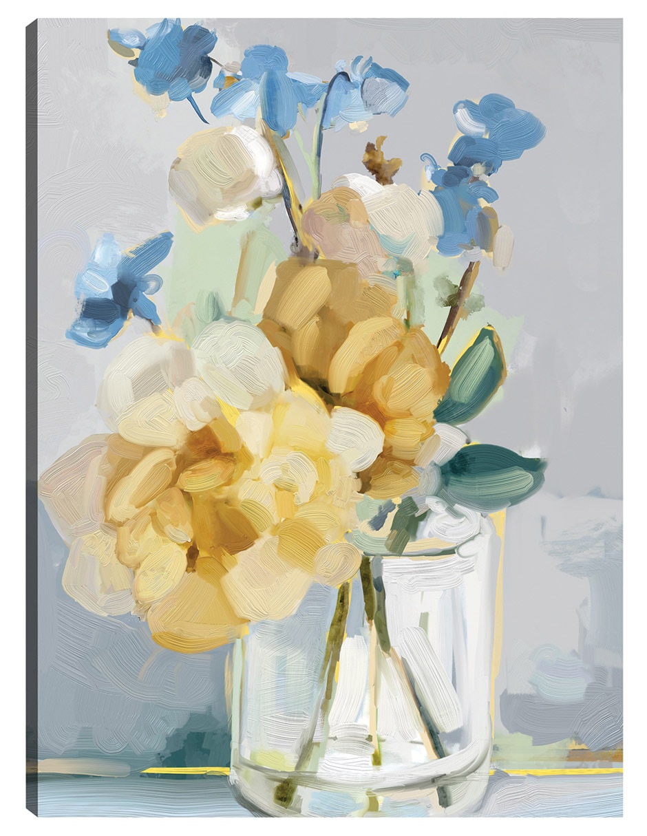 Cuadro decorativo Pequeñas Flores Ii técnica mixta Floreros