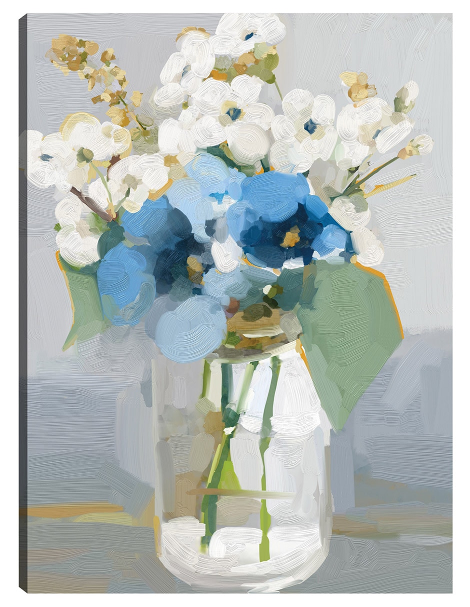 Cuadro decorativo Pequeñas Flores Iv técnica mixta Floreros
