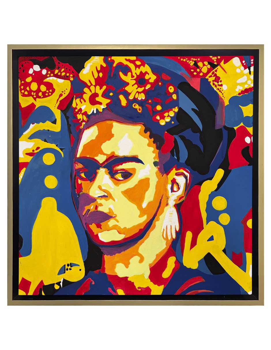 Pintura Frida Frida técnica acrílico Pop Art
