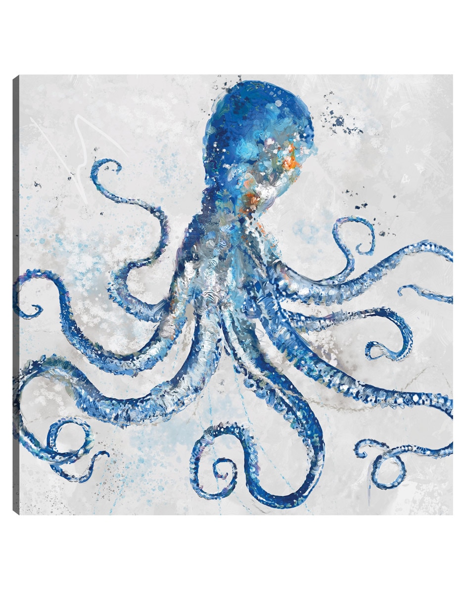 Cuadro decorativo Pulpo técnica mixta Animales Marinos Cuadro decorativo Pulpo técnica mixta Animales Marinos