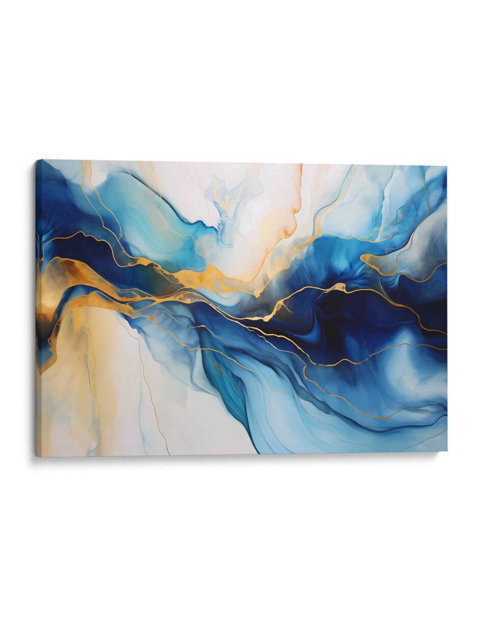 Cuadro decorativo Canvas Lab Oro en el azul III por Obed Pereyra