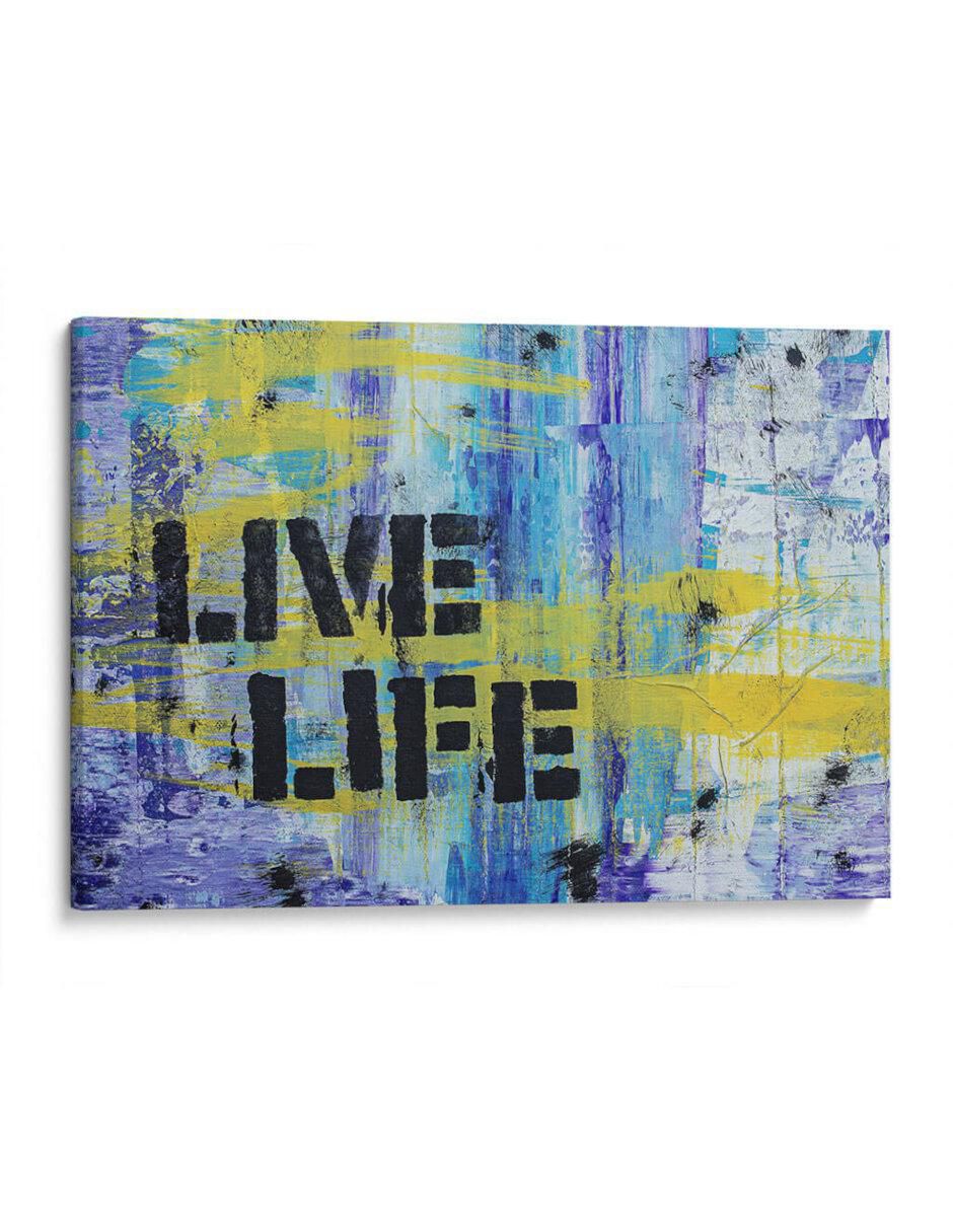 Cuadro decorativo Canvas Lab Vive tu vida por canvas lab