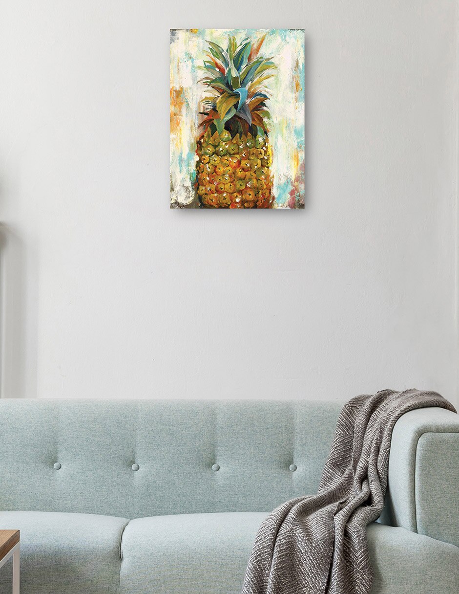 Cuadro decorativo Retrato De Piña técnica mixta Celebridades 2
