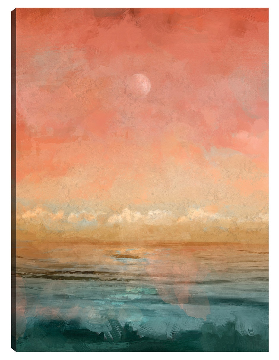 Cuadro decorativo Resplandor Lunar técnica mixta Crepúsculo