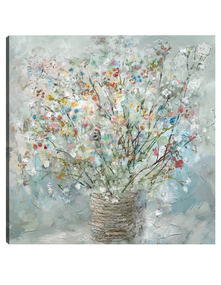 Cuadro decorativo Reunión De País I técnica mixta Arreglo Floral