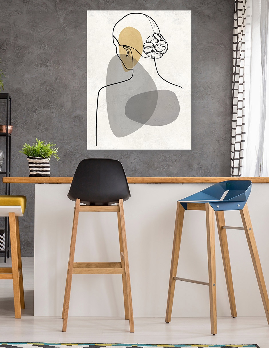 Cuadro decorativo Retrato De Mediados De Siglo I técnica mixta Gente 5