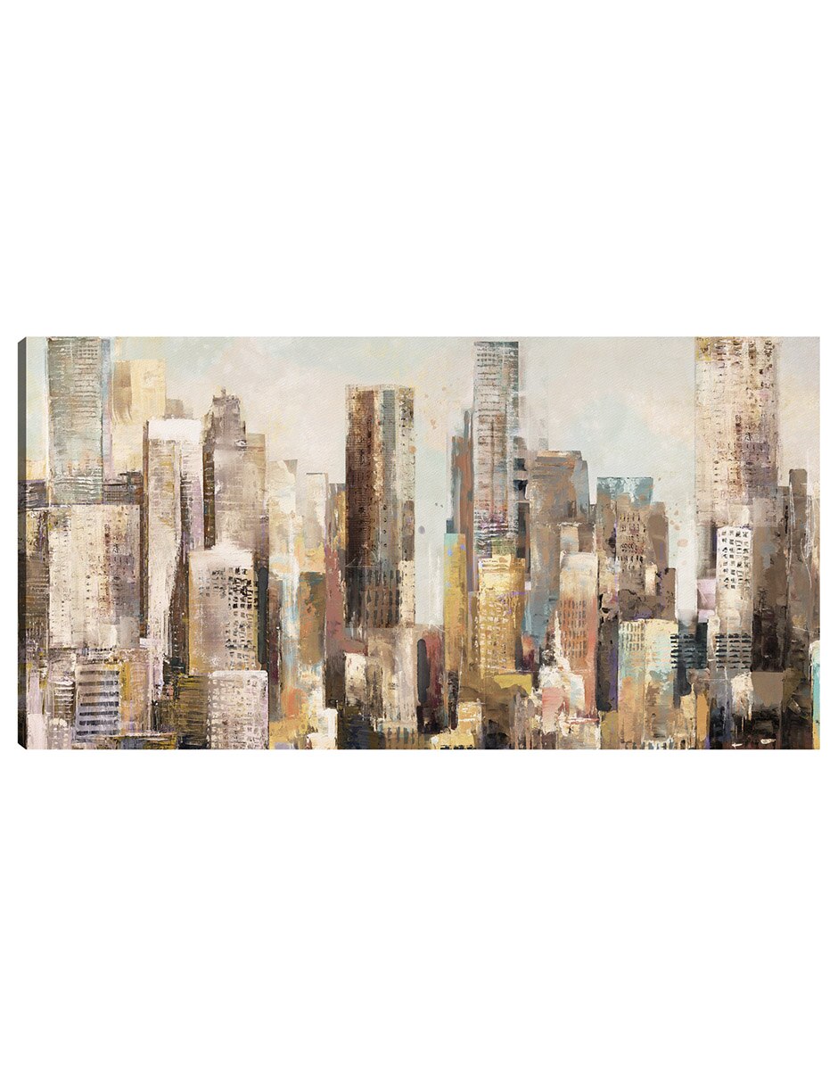 Cuadro decorativo Resplandor Metropolitano técnica mixta Edificios