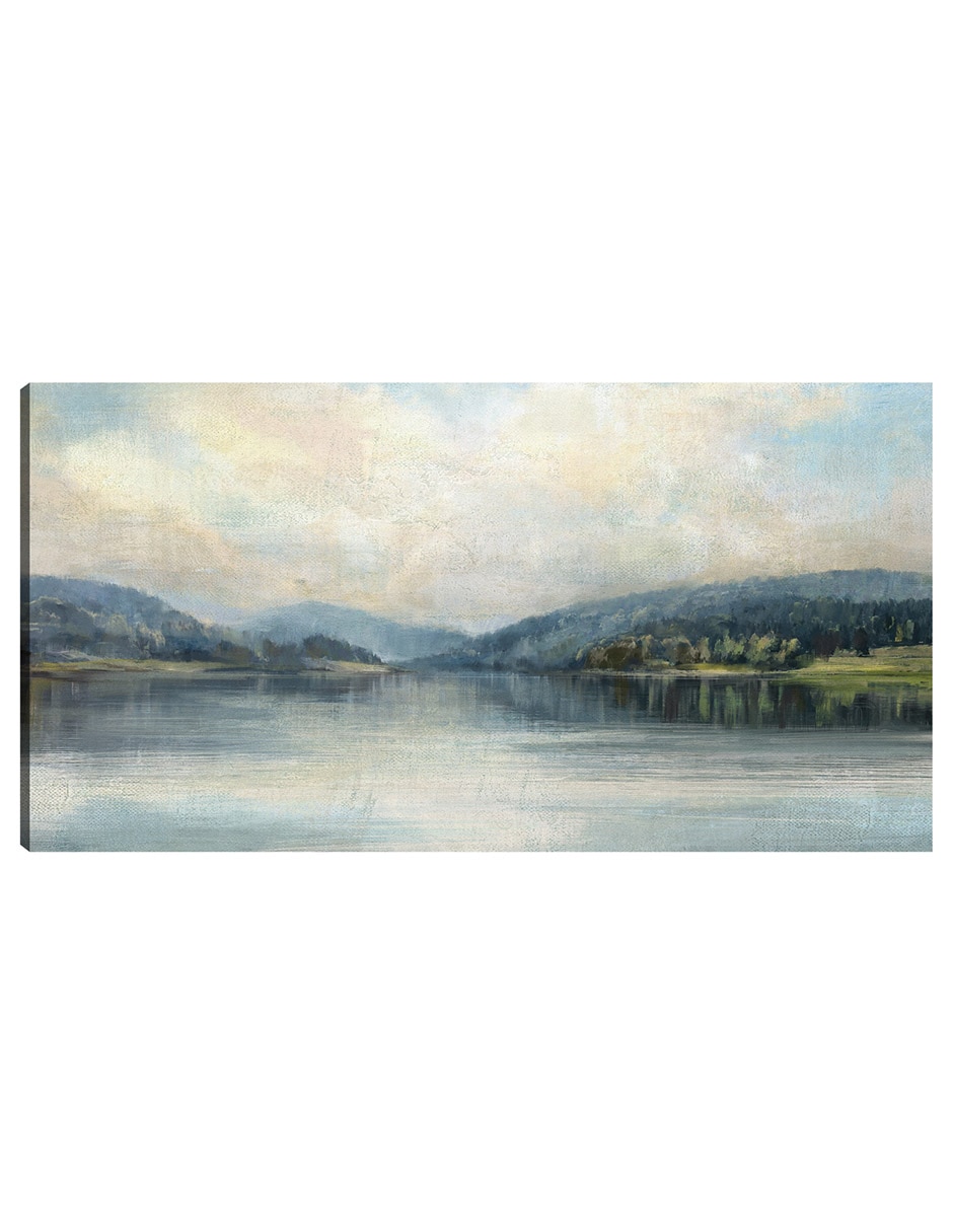 Cuadro decorativo Silencio Junto Al Lago técnica mixta Lagos
