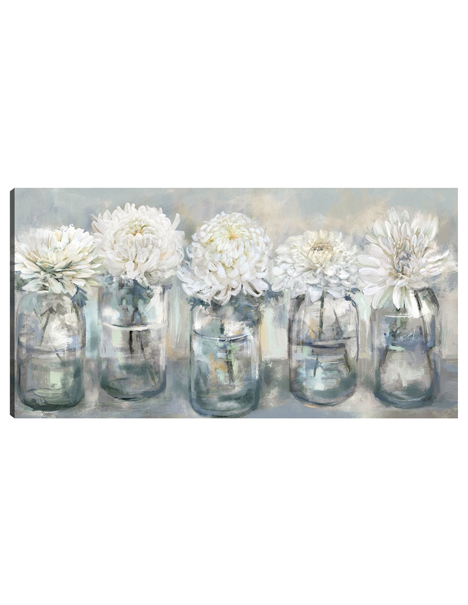 Cuadro decorativo Selecciones Frescas técnica mixta Floreros